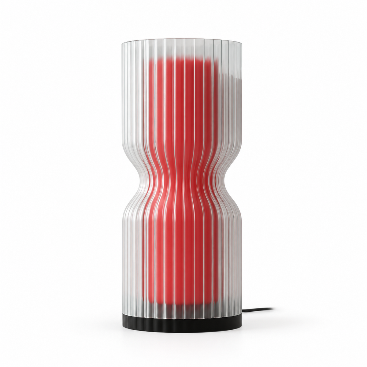Hour lamp — lights off — studio