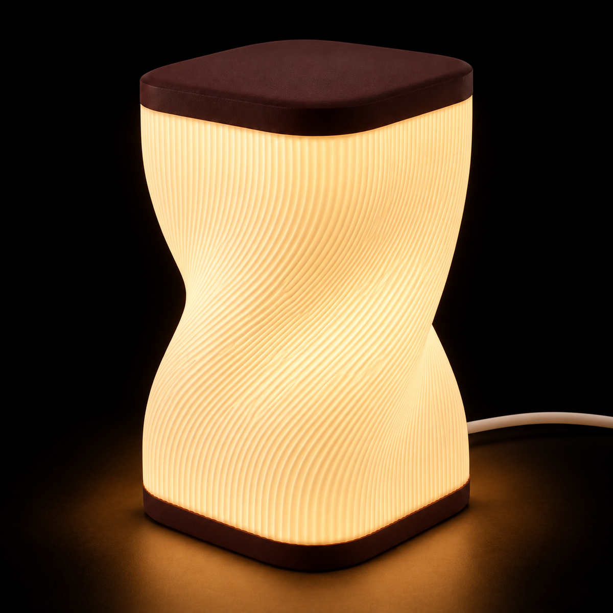 Sway lamp — lights on — studio
