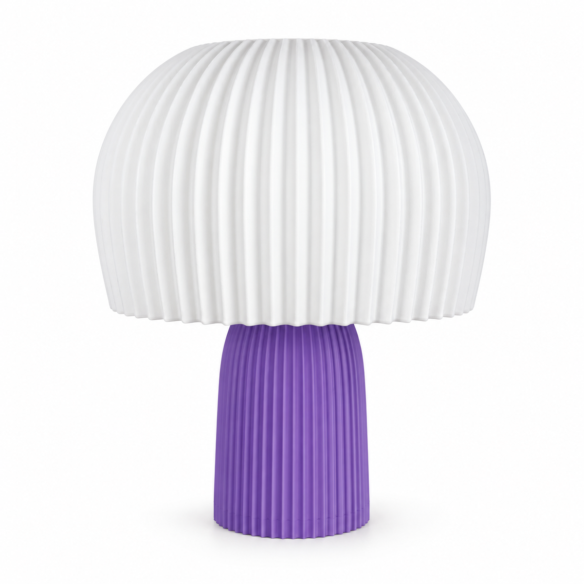 Iris lamp — lights off — studio