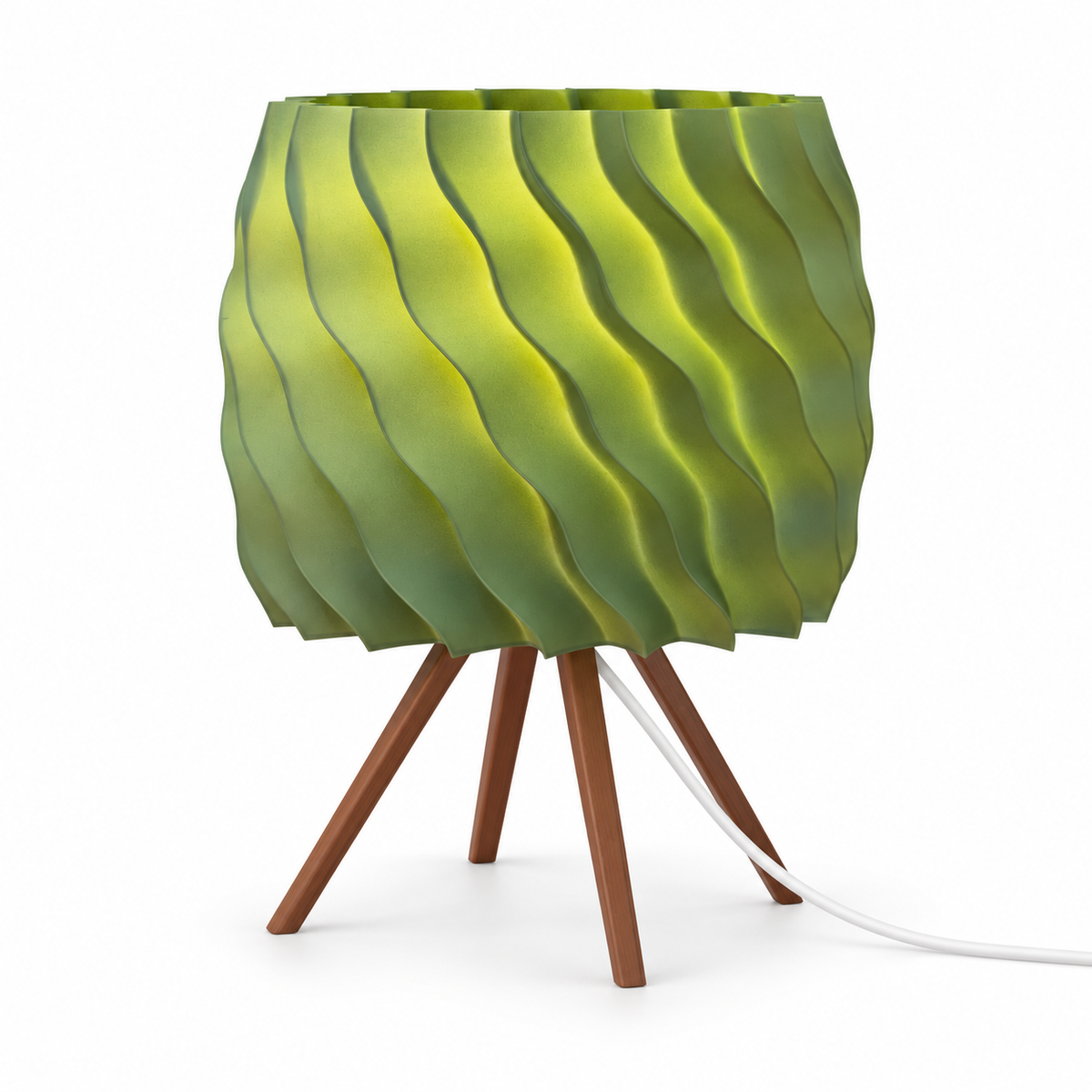 Twist Drum lamp — lights off — studio