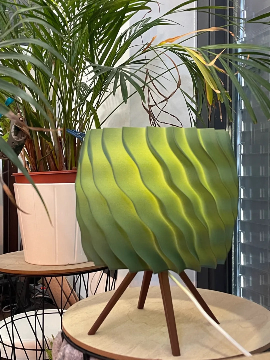 Twist Drum lamp — daytime view
