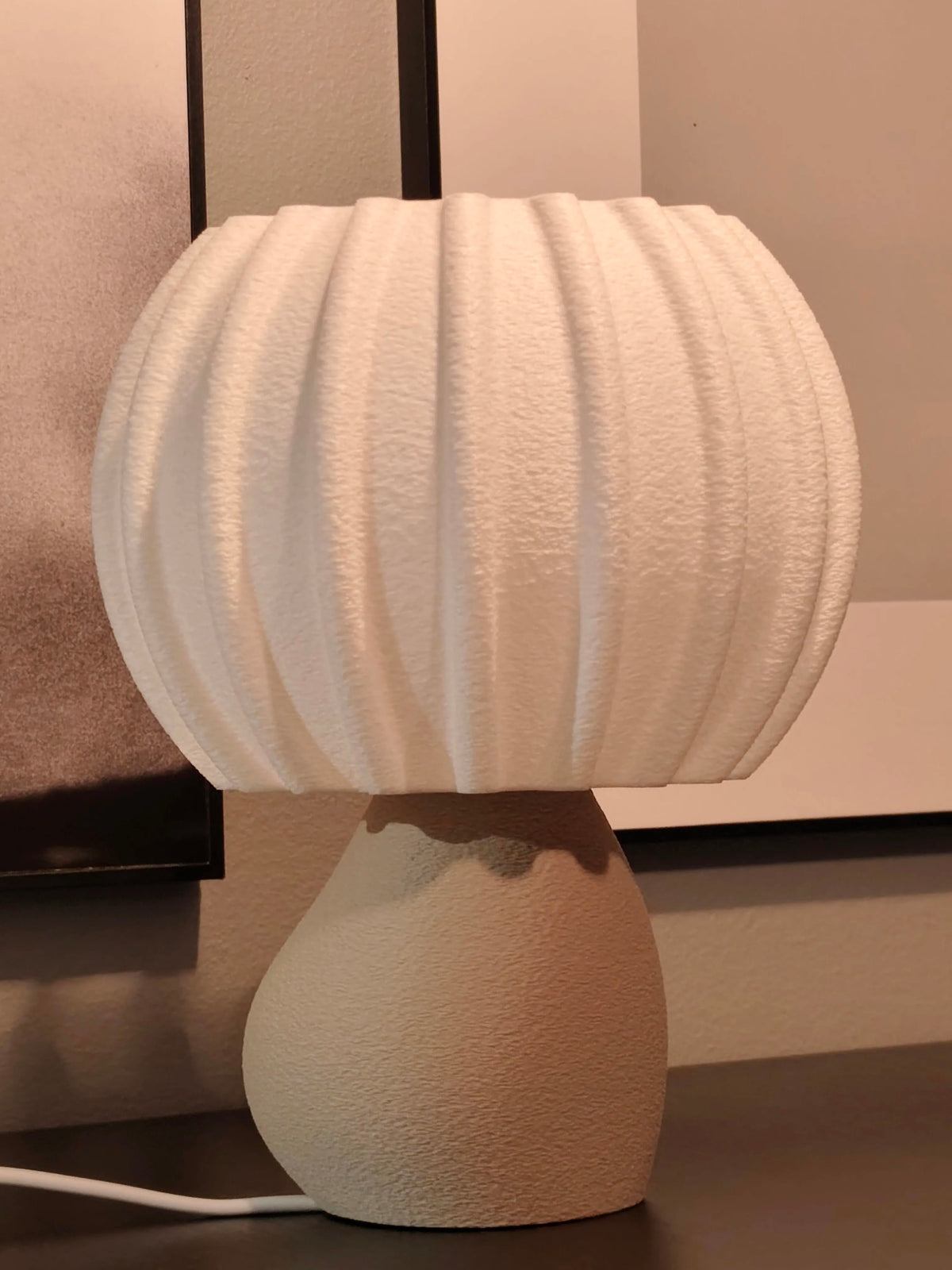 Pebble Globe lamp — daytime view