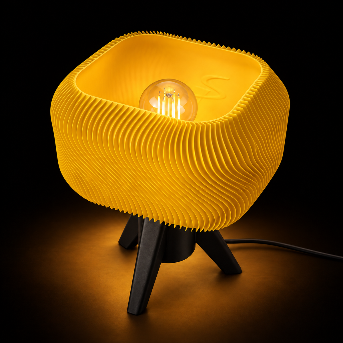 Open Bowl — lampa włączona