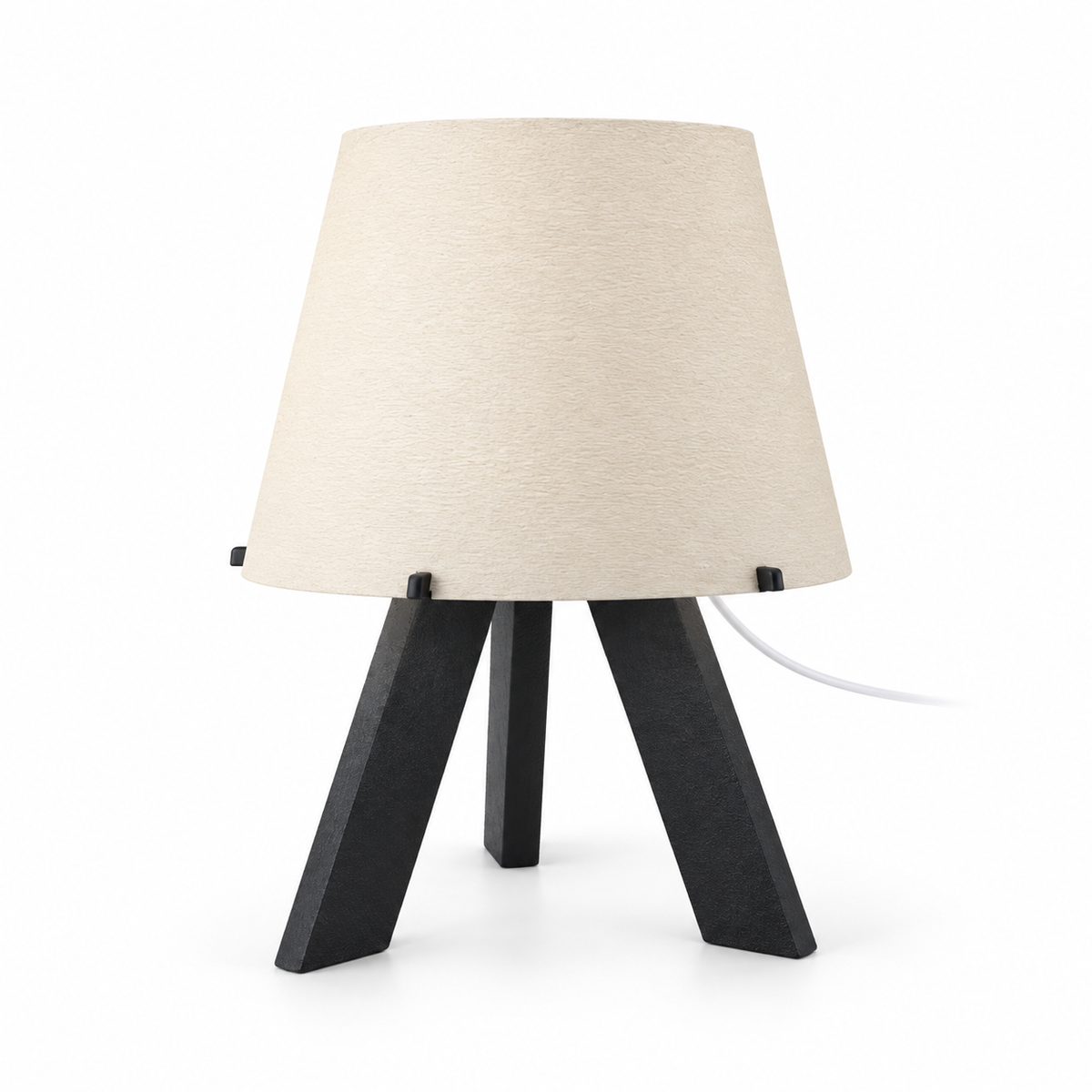 Tripod Shade lamp — lights off — studio