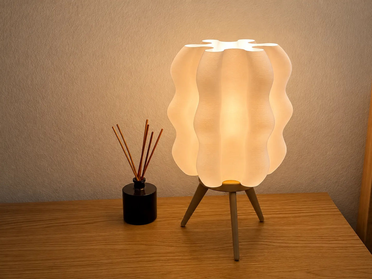 Ripple Tripod lamp — daytime view