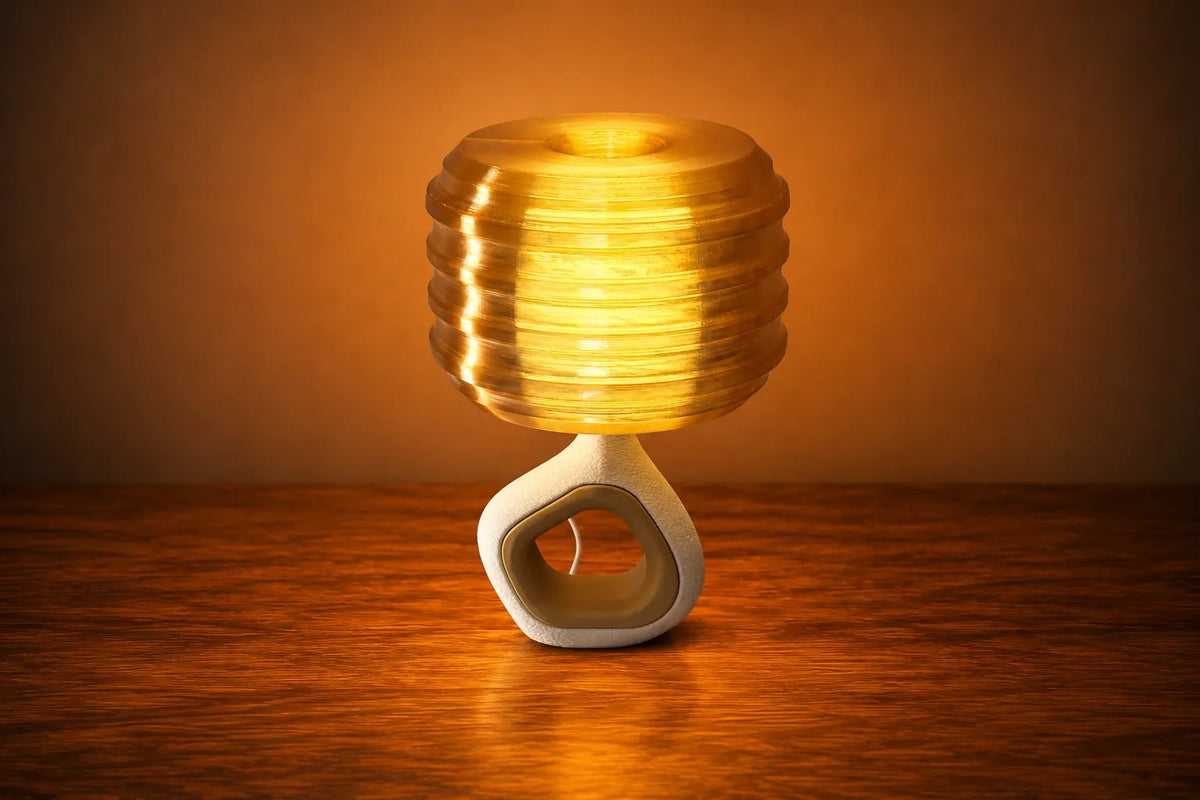 Aperture Ember lamp — lights on