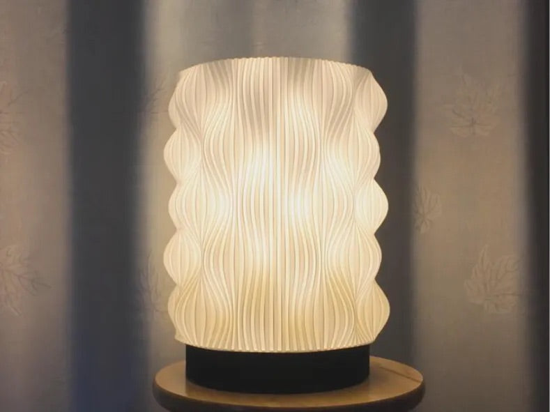 Waver Pillar lamp — lights on