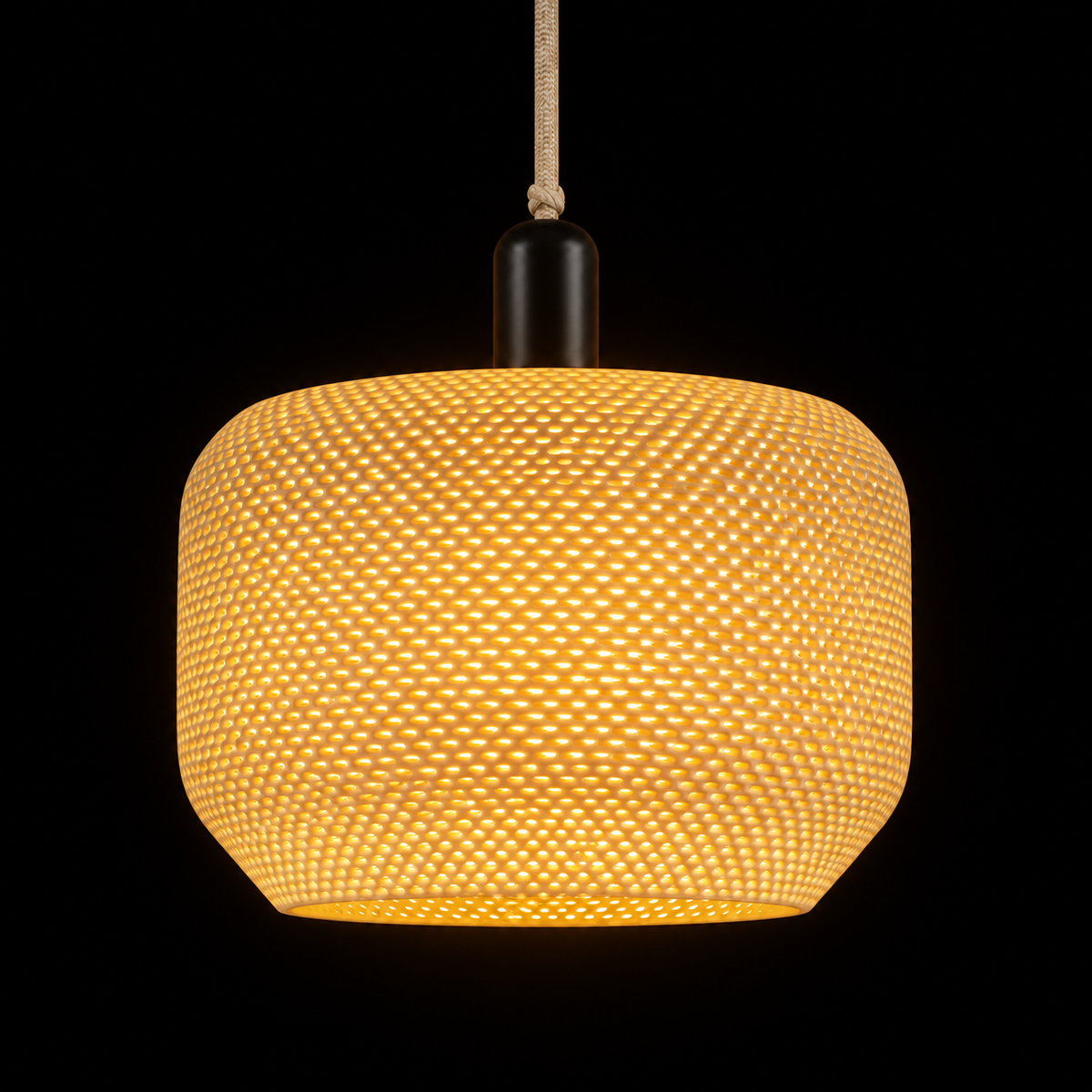 Lantern lamp — lights on — studio