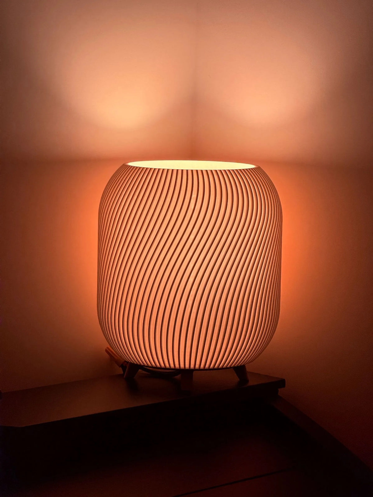 Drift lamp — lights on
