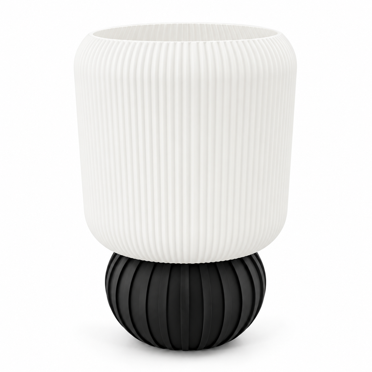 Orbit lamp — lights off — studio