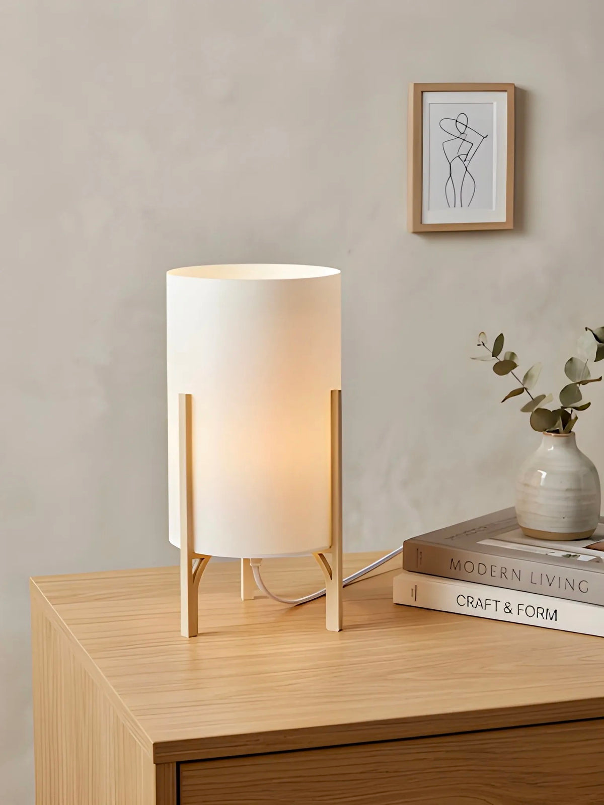 Column Table lamp — daytime view