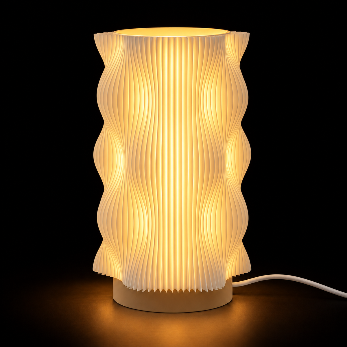 Contour Tower — lampe allumée