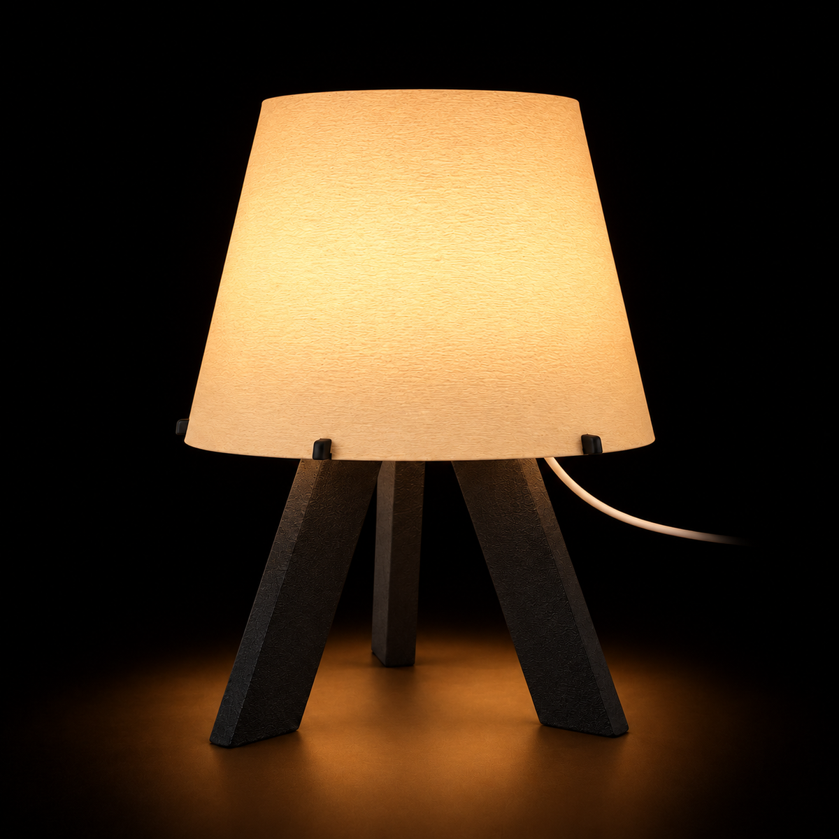 Tripod Shade — lights on
