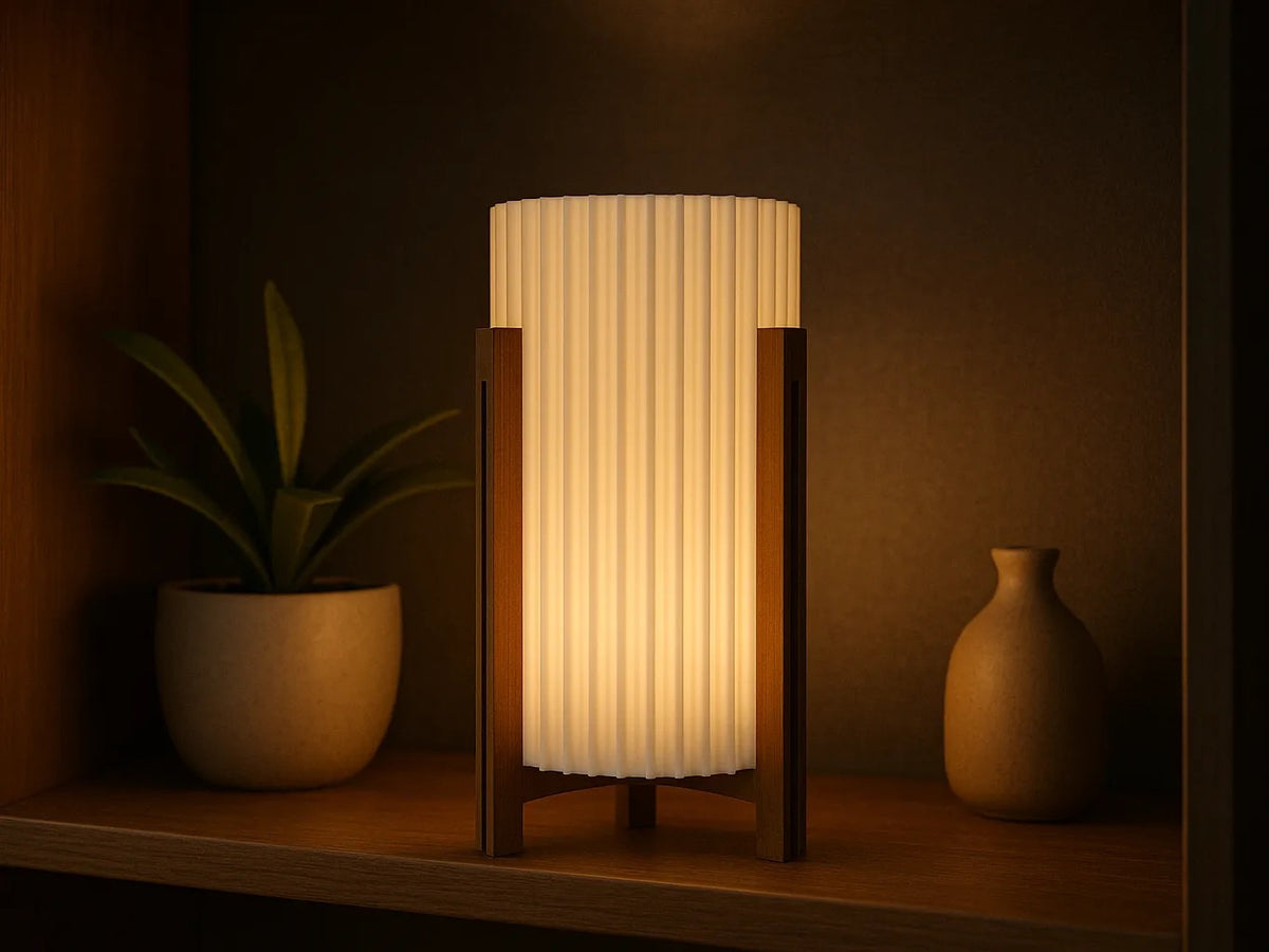 Line Lantern lamp — lights on