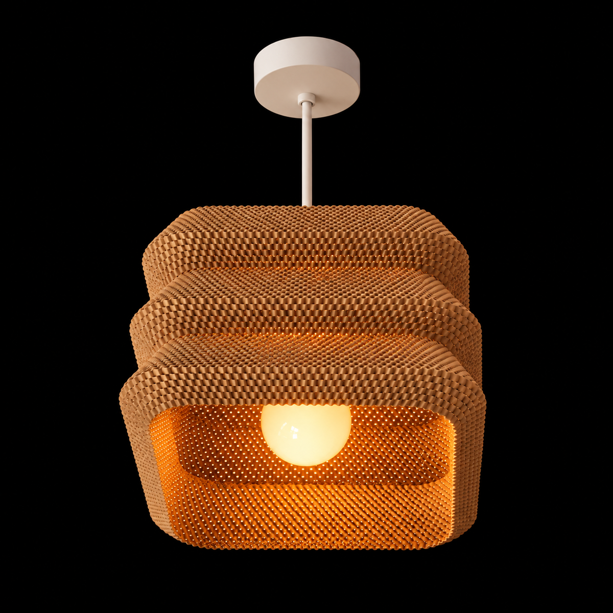 Tier Pendant — lampa włączona