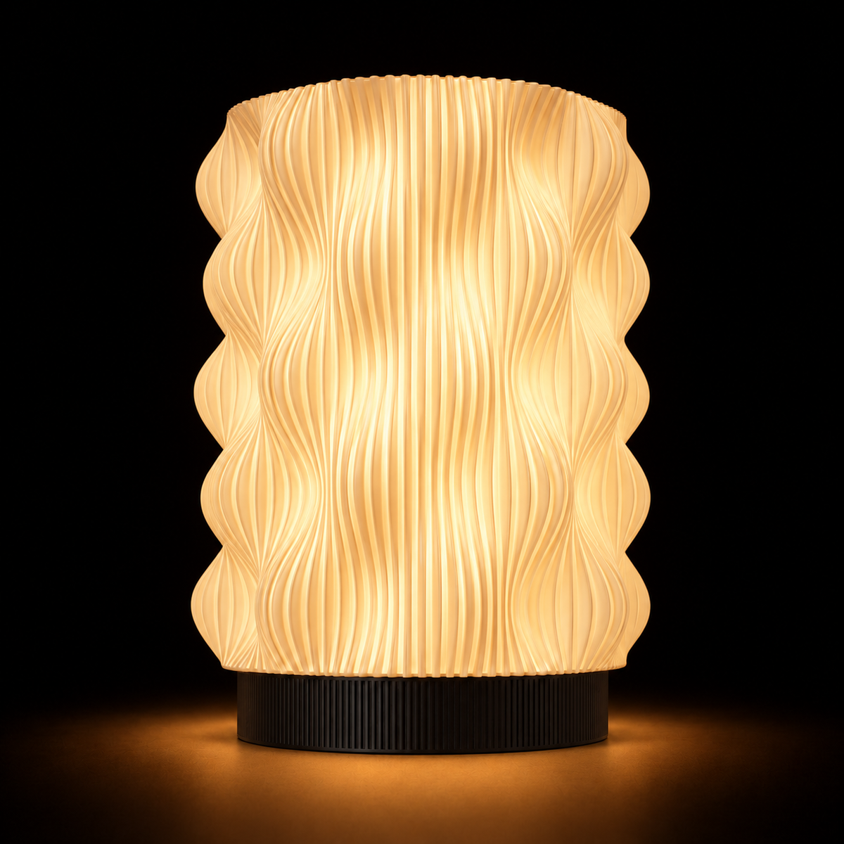 Waver Pillar — lampe allumée