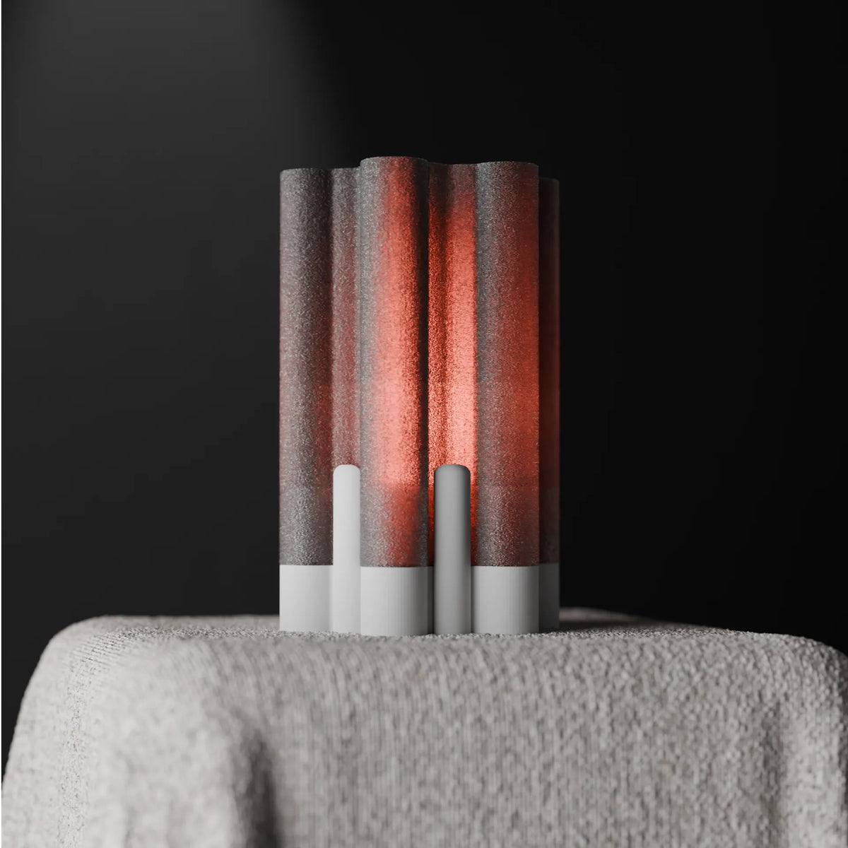 Channel Column lamp — lights on