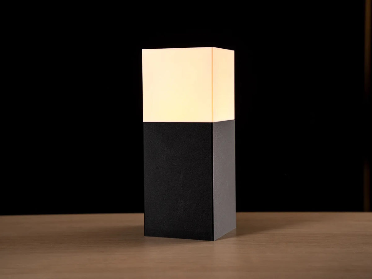 Quiet Monolith lamp — daytime view