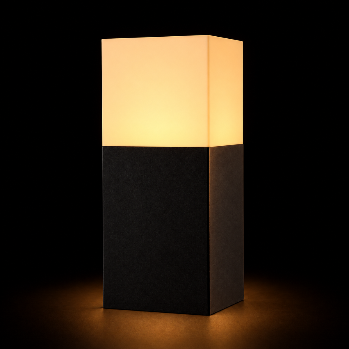 Quiet Monolith — lights on
